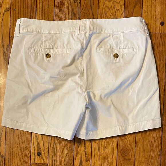 Old navy‎ white flat front chino cotton stretch shorts - Picture 4 of 5